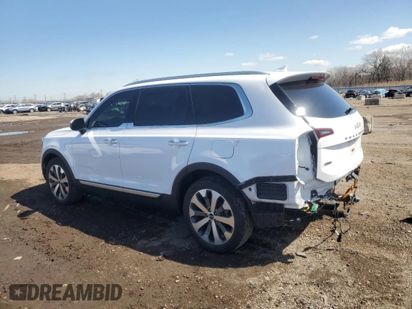 2022 Kia Telluride S with VIN 5XYP6DHC2NG298216, listed as a Copart auction lot 52193685 with 29,712 mi miles and Salvage title. Bid and sale history available at DreamBid. Image 2.