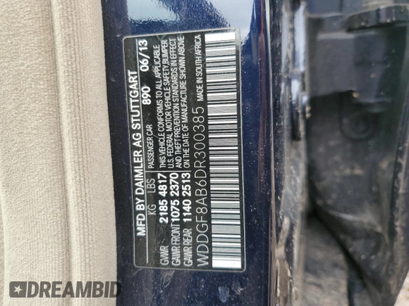 2013 Mercedes-Benz C 300 Sport z VIN WDDGF8AB6DR300385, wystawiony jako Copart lot #57798695 z przebiegiem 131 612 mil mil oraz Szkoda całkowita • Salvage title. Historia ofert i sprzedaży dostępna na DreamBid. Obrazek 12.
