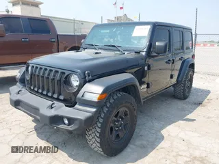 2018 Jeep Wrangler Unlimited Sport S z VIN 1C4HJXDG4JW191470, wystawiony jako IAAI lot #42295447 z przebiegiem 129 024 mil mil oraz . Historia ofert i sprzedaży dostępna na DreamBid. Obrazek 20.