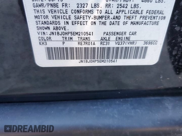 2014 Infiniti QX50 Journey with VIN JN1BJ0HP5EM210541, listed as a Copart auction lot 72334234 with 108,346 mi miles and Salvage Title. Bid and sale history available at carsss.com. Image 13.