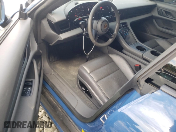 2023 Porsche Taycan with VIN WP0AA2Y1XPSA14080, listed as a Copart auction lot 72990774 with 18,311 mi miles and Salvage Title. Bid and sale history available at DreamBid. Image 8.