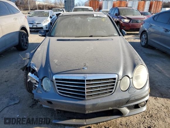 2007 Mercedes-Benz E 63 AMG with VIN WDBUF77X87B082522, listed as a Copart auction lot 42189345 with 78,835 mi miles and Salvage Title. Bid and sale history available at carsss.com. Image 5.