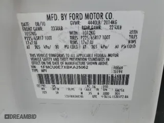 2011 Ford Escape Limited with VIN 1FMCU0E7XBKA25062, listed as a Copart auction lot 50750965 with 138,303 mi miles and Salvage Title. Bid and sale history available at carsss.com. Image 15.