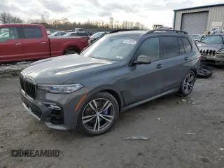 2022 BMW X7 M50i with VIN 5UXCX6C00N9L87710, listed as a Copart auction lot 46780085 with 46,876 mi miles and Salvage Title. Bid and sale history available at carsss.com. Image 1.