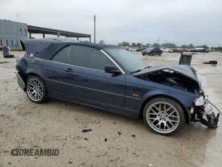 2001 BMW 3 Series 325Ci with VIN WBABS33441JY51892, listed as a Copart auction lot 89110735 with 142,771 mi miles and Salvage Title. Bid and sale history available at carsss.com. Image 4.