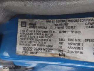 2008 Chevrolet Colorado Work Truck with VIN 1GCCS199488142962, listed as a IAAI auction lot 41539854 with 200,187 mi miles. Bid and sale history available at carsss.com. Image 9.