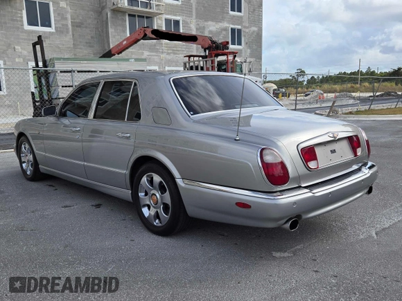 2001 Bentley Arnage with VIN SCBLC31E91CX06337, listed as a Copart auction lot 51250285 with 51,938 mi miles and Clean Title. Bid and sale history available at DreamBid. Image 3.