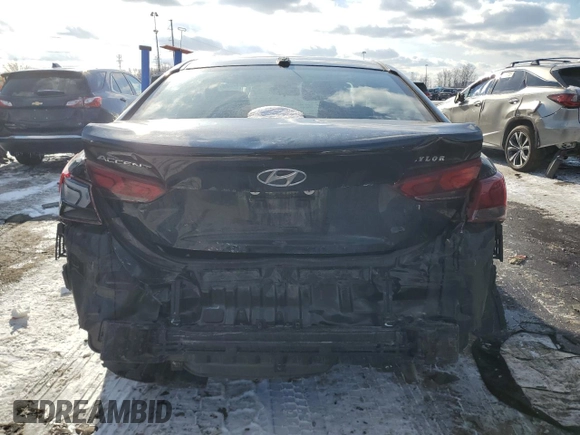 2019 Hyundai Accent SE with VIN 3KPC24A35KE055268, listed as a Copart auction lot 44917385 with 40,327 mi miles and Salvage Title. Bid and sale history available at carsss.com. Image 6.