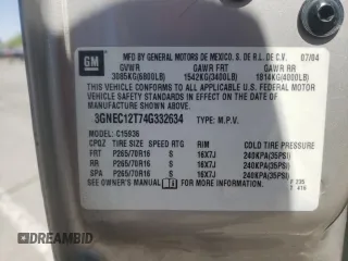 2004 Chevrolet Avalanche Z66 with VIN 3GNEC12T74G332634, listed as a Copart auction lot 63546524 with 241,366 mi miles and Salvage Title. Bid and sale history available at carsss.com. Image 14.