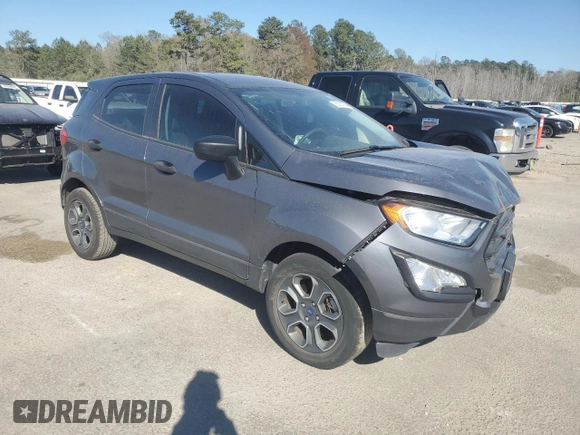 2021 Ford EcoSport S with VIN MAJ3S2FE4MC447267, listed as a Copart auction lot 50121035 with 47,175 mi miles and Salvage Title. Bid and sale history available at DreamBid. Image 4.