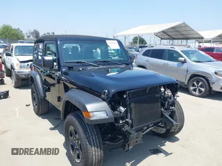 2024 Jeep Wrangler Sport S with VIN 1C4PJXAG5RW368796, listed as a IAAI auction lot 42384817 with 3,665 mi miles and . Bid and sale history available at DreamBid. Image 1.