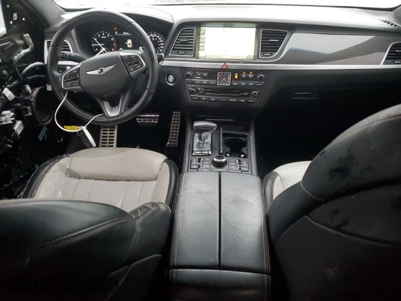 2019 Genesis G80 3.3T Sport with VIN KMHGN4JB0KU285684, listed as a Copart auction lot 42705015 with 104,352 mi miles and Salvage Title. Bid and sale history available at carsss.com. Image 8.