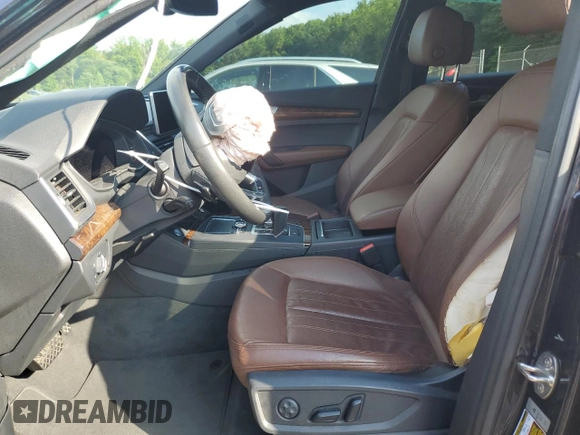 2018 Audi Q5 Premium Plus with VIN WA1BNAFY1J2086688, listed as a Copart auction lot 57216115 with 88,133 mi miles and Salvage title. Bid and sale history available at DreamBid. Image 7.
