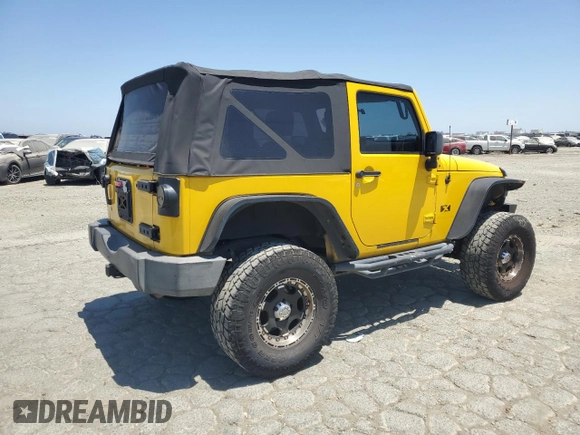 2008 Jeep Wrangler X with VIN 1J4FA24188L567678, listed as a Copart auction lot 60918635 with 185,368 mi miles and Salvage title. Bid and sale history available at DreamBid. Image 3.