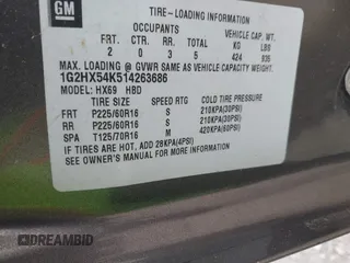 2001 Pontiac Bonneville SE z VIN 1G2HX54K514263686, wystawiony jako IAAI lot #42373637 z przebiegiem Nie podano mil oraz . Historia ofert i sprzedaży dostępna na DreamBid. Obrazek 9.