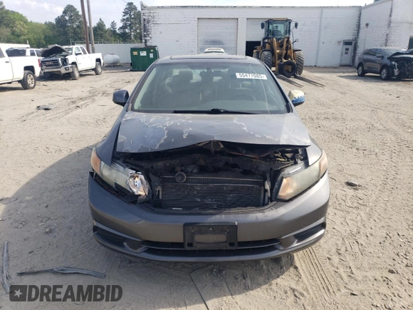 2012 Honda Civic EX with VIN 2HGFB2F81CH601657, listed as a Copart auction lot 55477085 with 152,854 mi miles and Clean Title. Bid and sale history available at DreamBid. Image 5.