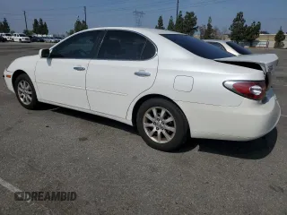 2002 Lexus ES 300 z VIN JTHBF30GX25014756, wystawiony jako Copart lot #59899805 z przebiegiem 158 702 mil mil oraz Szkoda całkowita • Salvage title. Historia ofert i sprzedaży dostępna na DreamBid. Obrazek 2.