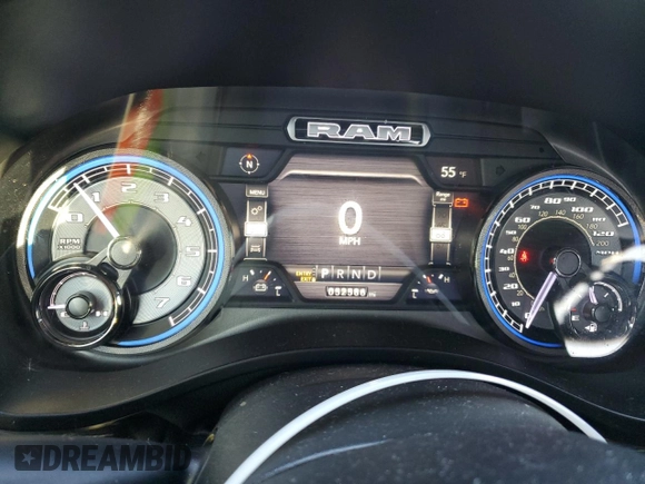 2020 Ram 1500 Limited with VIN 1C6SRFHTXLN413543, listed as a Copart auction lot 45382985 with 52,586 mi miles and Clean Title. Bid and sale history available at carsss.com. Image 9.