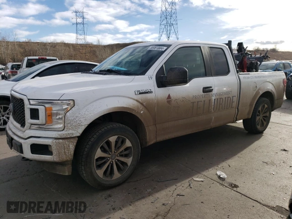 2019 Ford F-150 XL with VIN 1FTEX1EP6KKF02824, listed as a Copart auction lot 85951804 with 60,583 mi miles and Clean Title. Bid and sale history available at carsss.com. Image 1.