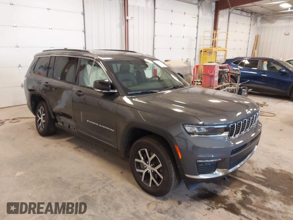 2025 Jeep Grand Cherokee Limited z VIN 1C4RJKBG6S8675253, wystawiony jako IAAI lot #42503091 z przebiegiem 4 975 mil mil oraz . Historia ofert i sprzedaży dostępna na DreamBid. Obrazek 1.
