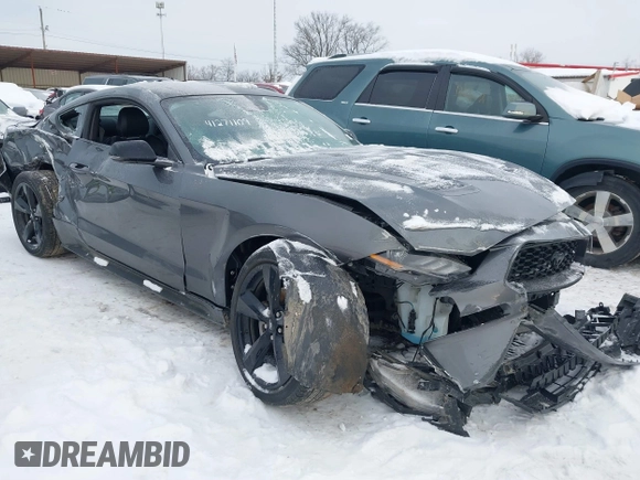 2022 Ford Mustang EcoBoost with VIN 1FA6P8TH5N5107387, listed as a IAAI auction lot 41271109 with 32,816 mi miles. Bid and sale history available at carsss.com. Image 1.