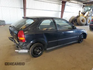 1998 Honda Civic DX with VIN 2HGEJ6343WH121454, listed as a Copart auction lot 47982075 with 215,221 mi miles and Salvage Title. Bid and sale history available at DreamBid. Image 3.
