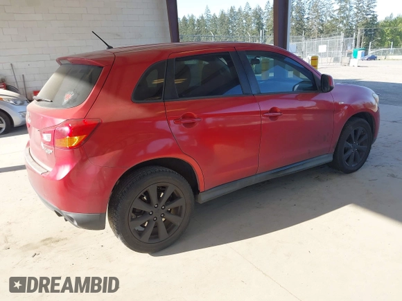 2014 Mitsubishi Outlander Sport ES with VIN 4A4AP3AU4EE004073, listed as a IAAI auction lot 42100709 with 170,788 mi miles. Bid and sale history available at carsss.com. Image 4.