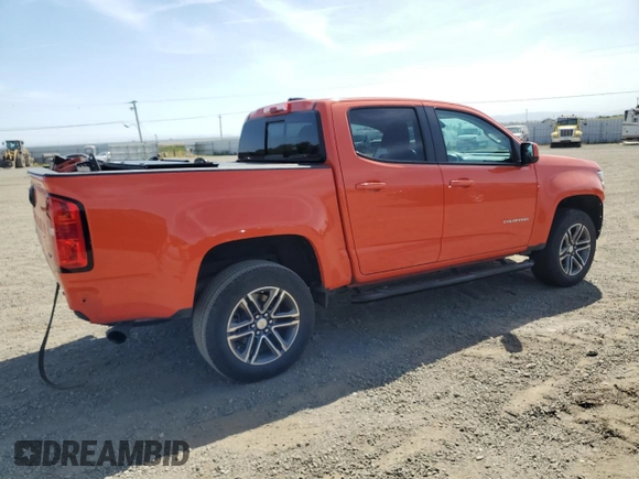 2021 Chevrolet Colorado 2WD LT with VIN 1GCGSCEN4M1144925, listed as a Copart auction lot 54852425 with 50,874 mi miles and Salvage title. Bid and sale history available at DreamBid. Image 3.
