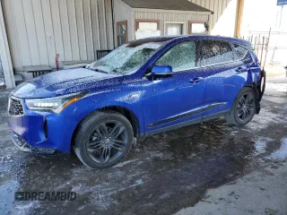 2023 Acura RDX w/A-Spec Package with VIN 5J8TC2H63PL001498, listed as a Copart auction lot 44694815 with 28,569 mi miles and Salvage Title. Bid and sale history available at carsss.com. Image 1.