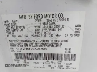 2011 Ford F-150 XL с VIN 1FTFW1EF9BKD67689, выставлен на аукционе IAAI как лот 42470245 с пробегом 251 081 миль миль и . История ставок и продаж доступна на DreamBid. Изображение 9.
