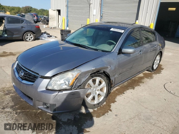 2008 Nissan Maxima 3.5 SE with VIN 1N4BA41E98C803316, listed as a Copart auction lot 75335324 with 82,782 mi miles and Salvage Title. Bid and sale history available at carsss.com. Image 1.