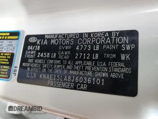2018 Kia Stinger with VIN KNAE15LA8J6036101, listed as a Copart auction lot 81426844 with 79,504 mi miles and Salvage Title. Bid and sale history available at DreamBid. Image 12.