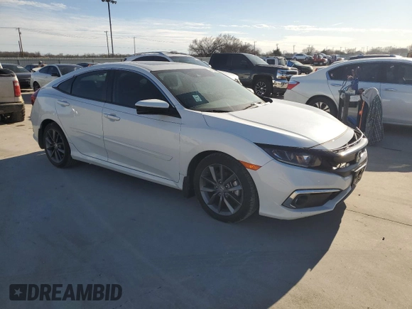 2021 Honda Civic Sedan EX with VIN 2HGFC1F36MH703582, listed as a Copart auction lot 47260765 with 33,673 mi miles and Salvage Title. Bid and sale history available at carsss.com. Image 4.
