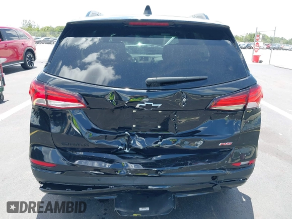2024 Chevrolet Equinox RS with VIN 3GNAXMEGXRL108663, listed as a IAAI auction lot 42508860 with 15,675 mi miles and . Bid and sale history available at DreamBid. Image 6.