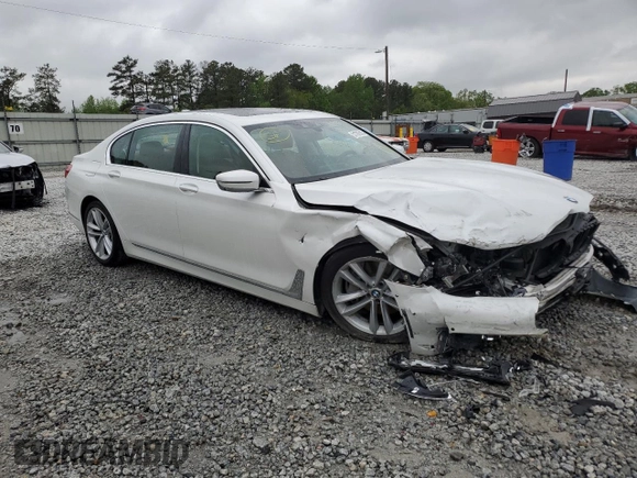 2018 BMW 7 Series 750i with VIN WBA7F0C53JGM22614, listed as a Copart auction lot 51787515 with Not Provided miles and Salvage Title. Bid and sale history available at carsss.com. Image 4.