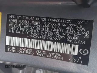 2014 Lexus CT 200h with VIN JTHKD5BH9E2182997, listed as a IAAI auction lot 41756156 with 105,983 mi miles and . Bid and sale history available at DreamBid. Image 9.