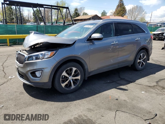 2017 Kia Sorento EX with VIN 5XYPHDA56HG287519, listed as a Copart auction lot 55184255 with 78,892 mi miles and Salvage title. Bid and sale history available at DreamBid. Image 1.