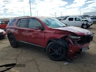 2022 Chevrolet Traverse Premier z VIN 1GNEVKKW2NJ132898, wystawiony jako Copart lot #52786375 z przebiegiem 12 902 mil mil oraz Szkoda całkowita • Salvage title. Historia ofert i sprzedaży dostępna na DreamBid. Obrazek 4.