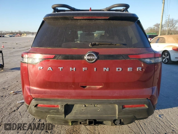 2022 Nissan Pathfinder SV with VIN 5N1DR3BB4NC245439, listed as a Copart auction lot 46955135 with Not provided miles and Salvage title. Bid and sale history available at DreamBid. Image 6.