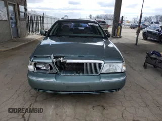 2005 Mercury Grand Marquis LS Premium with VIN 2MEFM75W05X615367, listed as a Copart auction lot 52590275 with 203,052 mi miles and Salvage Title. Bid and sale history available at carsss.com. Image 5.