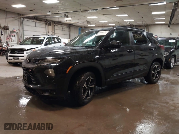 2022 Chevrolet TrailBlazer RS with VIN KL79MUSL8NB031399, listed as a IAAI auction lot 41584908 with 86,065 mi miles. Bid and sale history available at carsss.com. Image 2.
