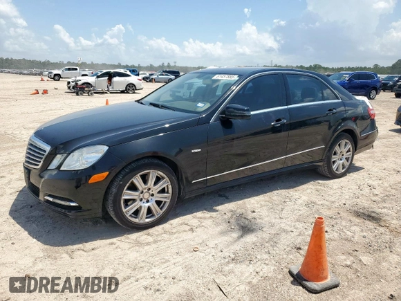 2012 Mercedes-Benz E 350 Luxury with VIN WDDHF5KB0CA642851, listed as a Copart auction lot 61457885 with 117,036 mi miles and Salvage title. Bid and sale history available at DreamBid. Image 1.