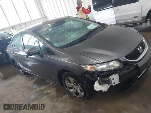 2014 Honda Civic Sedan LX with VIN 19XFB2F53EE044723, listed as a IAAI auction lot 41727499 with 233,635 mi miles. Bid and sale history available at carsss.com. Image 13.
