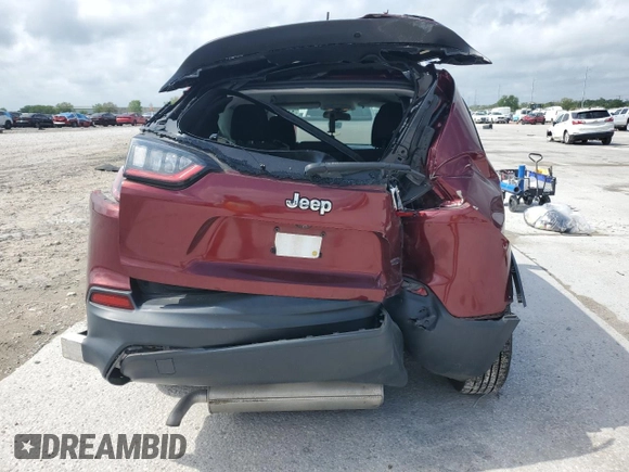 2019 Jeep Cherokee Latitude with VIN 1C4PJLCB8KD357724, listed as a Copart auction lot 51412395 with 0 mi miles and Salvage Title. Bid and sale history available at carsss.com. Image 6.