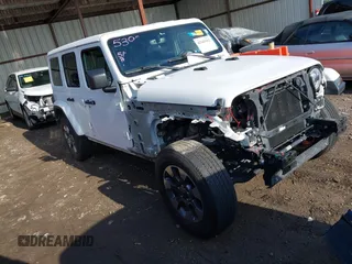 2018 Jeep Wrangler Unlimited Sahara z VIN 1C4HJXEG0JW321355, wystawiony jako IAAI lot #42343112 z przebiegiem 102 457 mil mil oraz . Historia ofert i sprzedaży dostępna na DreamBid. Obrazek 1.