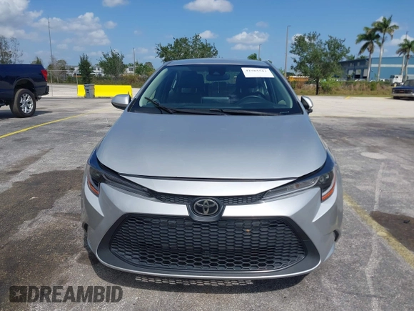 2020 Toyota Corolla LE with VIN JTDEPRAEXLJ023560, listed as a IAAI auction lot 41985501 with 59,529 mi miles. Bid and sale history available at carsss.com. Image 6.