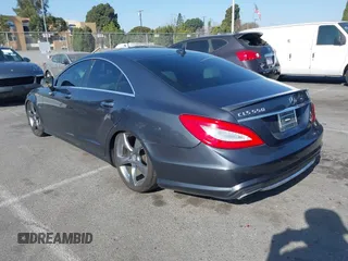 2012 Mercedes-Benz CLS 550 with VIN WDDLJ9BB9CA021186, listed as a IAAI auction lot 41388368 with 115,575 mi miles and . Bid and sale history available at DreamBid. Image 3.