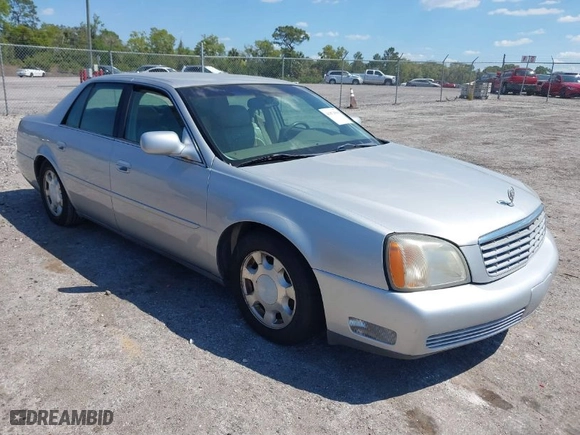 2001 Cadillac DeVille with VIN 1G6KD54Y91U235374, listed as a IAAI auction lot 41874980 with 136,090 mi miles. Bid and sale history available at carsss.com. Image 1.