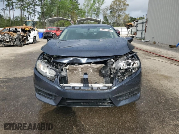 2017 Honda Civic LX with VIN 19XFC2F53HE033738, listed as a Copart auction lot 51534615 with 129,960 mi miles and Salvage Title. Bid and sale history available at DreamBid. Image 5.
