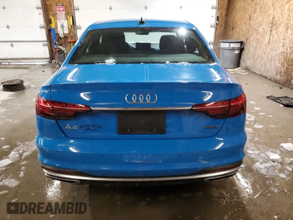 2021 Audi A4 S line Premium with VIN WAUDAAF46MA028574, listed as a Copart auction lot 45110955 with 39,113 mi miles and Salvage Title. Bid and sale history available at DreamBid. Image 6.